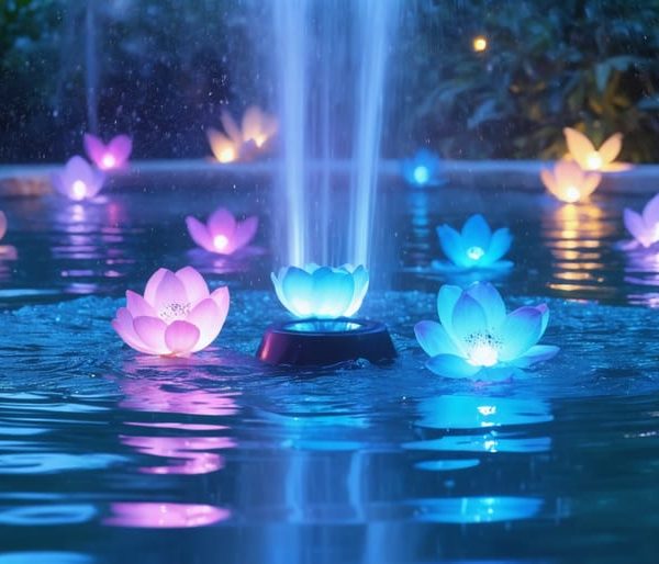 Transform Your Fountain into a Magical Night Display with Solar Lights
