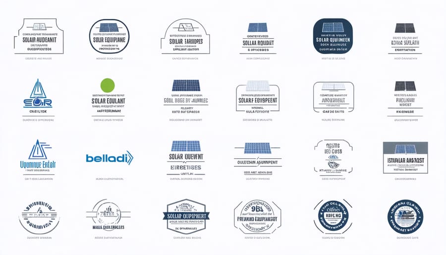 Common solar industry certifications and quality assurance badges