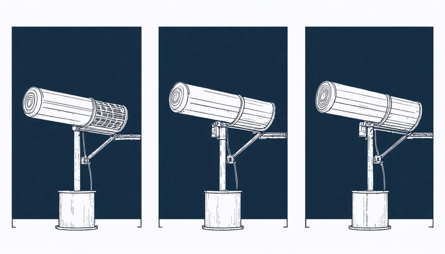 Visual guide showing proper cleaning and maintenance steps for a solar heater