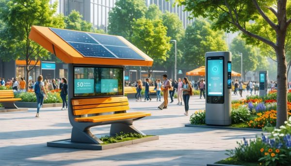 Solar-Powered Urban Furniture Makes City Living Smarter and Greener