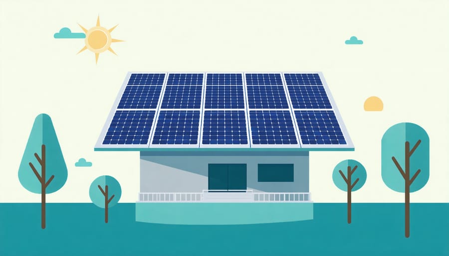 Visual breakdown of solar installation costs, tax credits, and potential savings