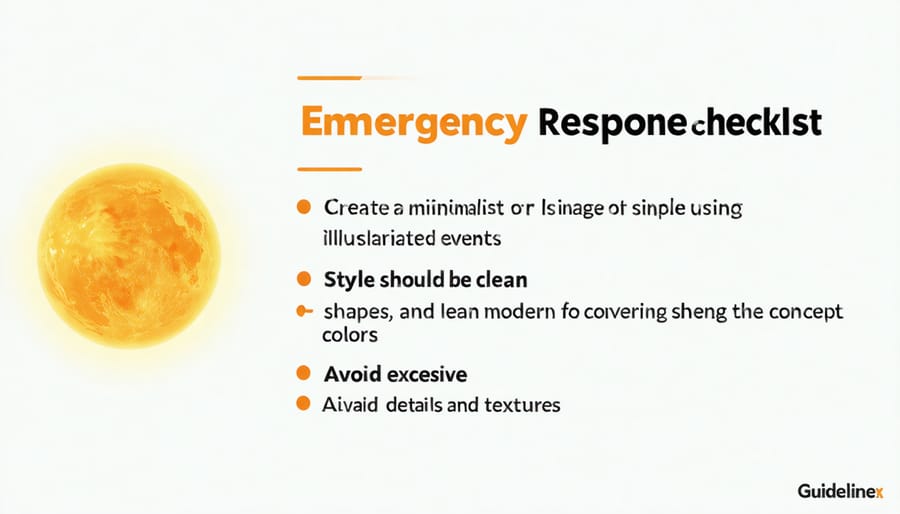 Emergency response checklist for protecting solar installations during solar storms