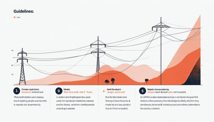 Graph comparing traditional electricity costs versus costs with carbon pricing over time